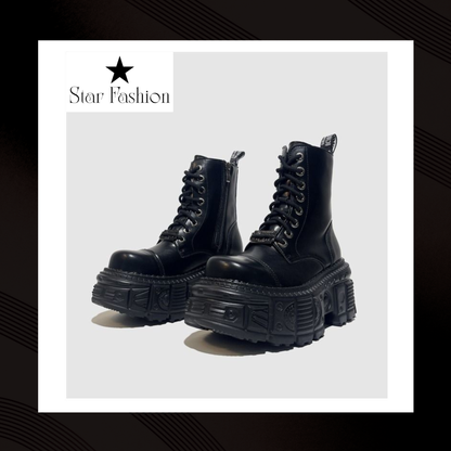 K-STREET PLATFORM BOOTS (BLACK EDITION)