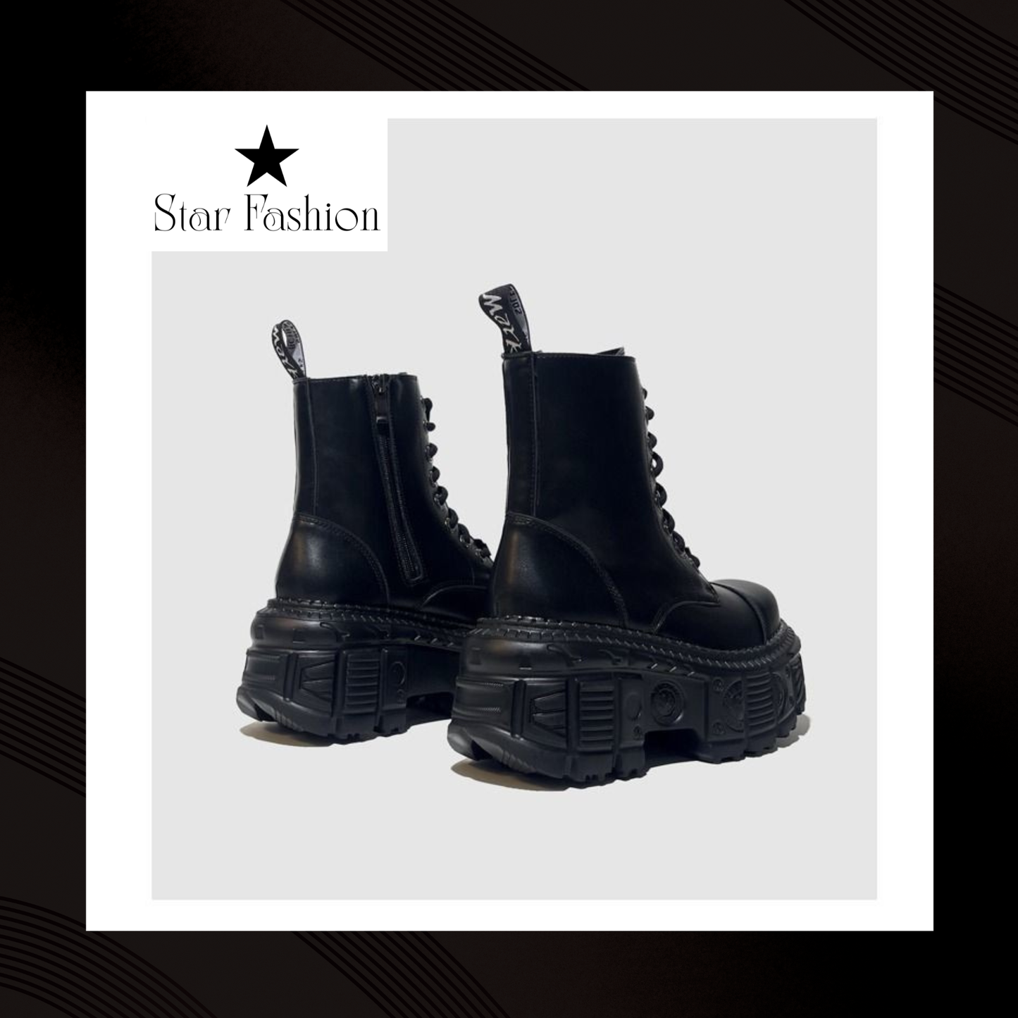 K-STREET PLATFORM BOOTS (BLACK EDITION)