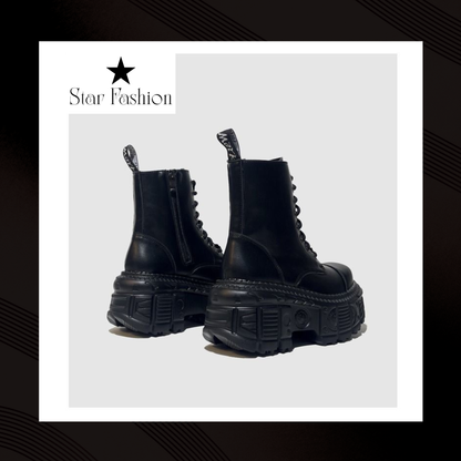 K-STREET PLATFORM BOOTS (BLACK EDITION)