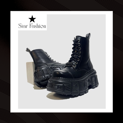 K-STREET PLATFORM BOOTS (BLACK EDITION)